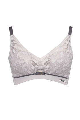 都市丽人内衣聚拢升杯中厚蕾丝三排扣树脂胶圈3/4杯文胸LB01T2