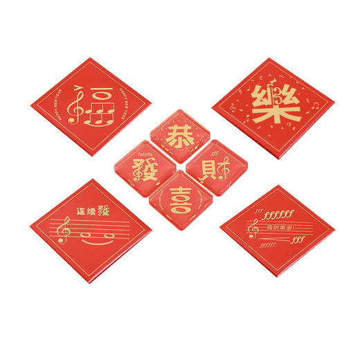 斗方冰箱贴(小号全家福4合1) 商品图0