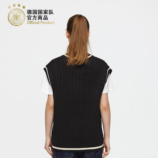 【官方正版】德国国家队 | 黑色针织背心秋冬马甲球迷时尚无袖 商品图3