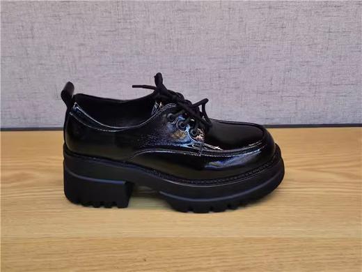 行春季新款正品真皮时尚潮流舒适厚底圆头女单皮鞋22130005 商品图1