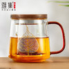 雅集玻璃杯一叶菩提杯500ml（木盖款） 商品缩略图1