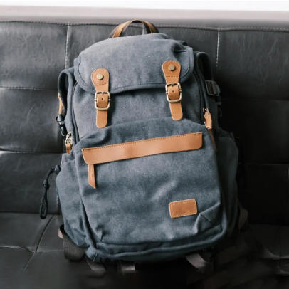 狼族优选丨单反微单相机帆布双肩摄影包无人机通用 商品图1