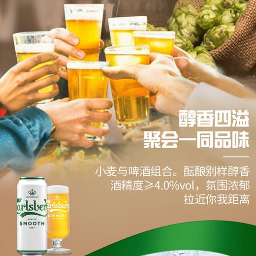 【嘉士伯秒杀日】嘉士伯醇滑500ml*12罐装 商品图4