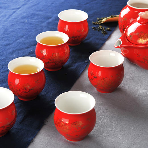 雅集茶具红牡丹品茶杯（1个装） 商品图2