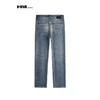HIM漢崇  简约后袋字母压花牛仔裤男舒适休闲弹力直筒裤 2025秋季 商品缩略图1