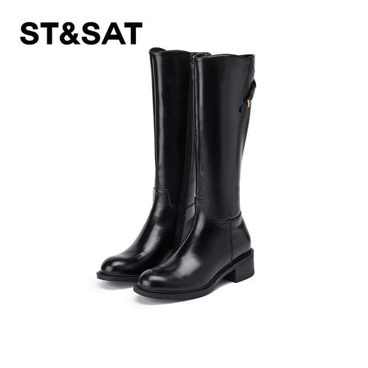 【绒里可选】星期六经典百搭显瘦长筒骑士靴 SSC4117673/SSC4119695 商品图4