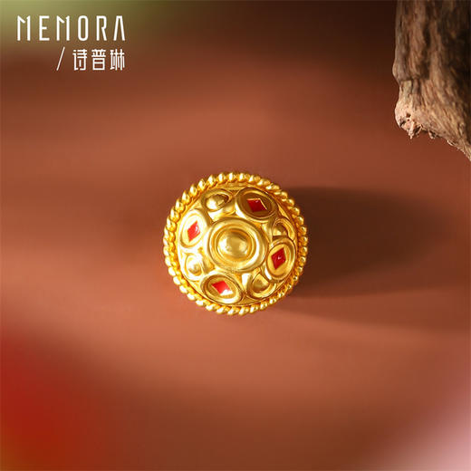 国潮聚宝盆转运珠 黄金足金转运珠祝福礼物MEMORA诗普琳HP5253、HP5254 商品图5