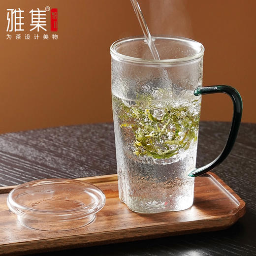 雅集玻璃杯颜觉杯500ml（苏窗/石绿把） 商品图11