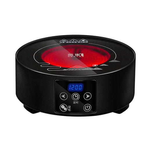 雅集电器光畔电陶炉-直身款（仿古黑） 商品图0