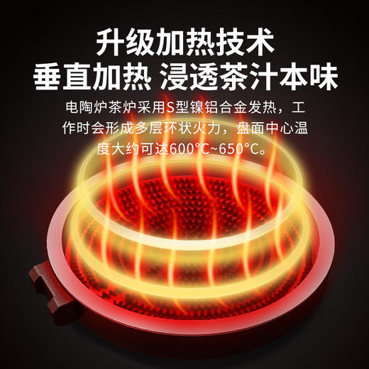 雅集电器无极电陶炉（无极调温-圆灰） 商品图6