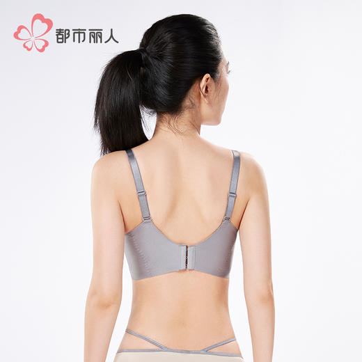 都市丽人内衣B:中厚C:薄蕾丝聚拢升杯无钢圈常规文胸YBH5C3 商品图5