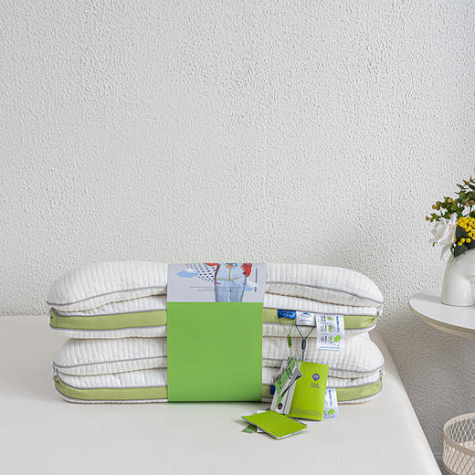 夹芯颈牵引二合一枕  羽丝棉+乳胶颗粒可调节高度柔软支撑护颈枕 商品图5