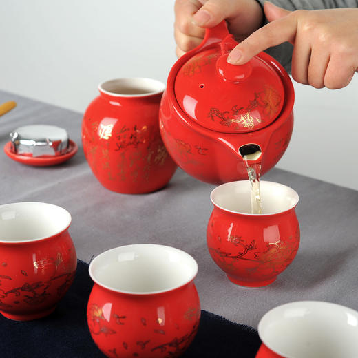 雅集茶具红牡丹品茶杯（1个装） 商品图3