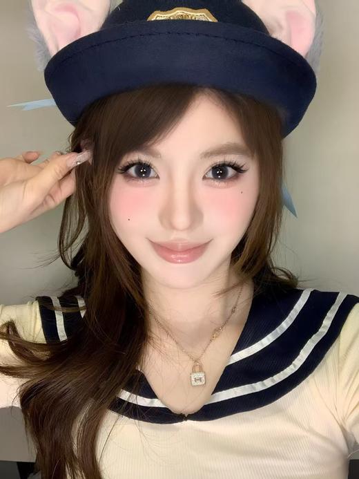 【中直径】Ealla girl-小面纱蓝 -14.2mm【年抛 度数0-800度 无525/575】 商品图4