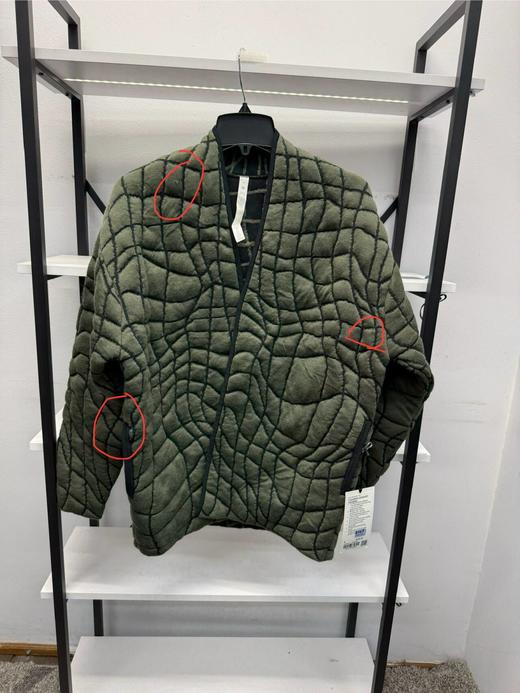 瑕疵Lululemon/露露乐檬 Insulated 女士羊毛宽松提花开衫外套 商品图3