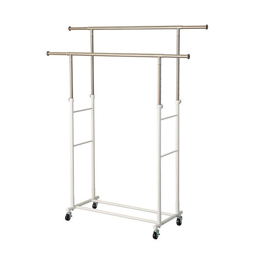 可伸缩单杠/双杠 挂衣架 YB2c01 白色/黑色 商品图1