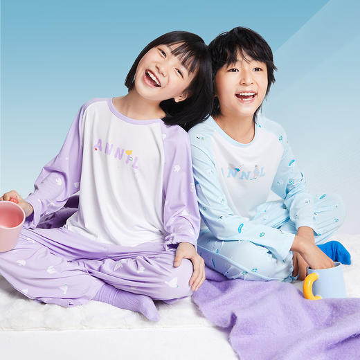 男女童家居服套装春季新款安奈儿童装JM511050 商品图1
