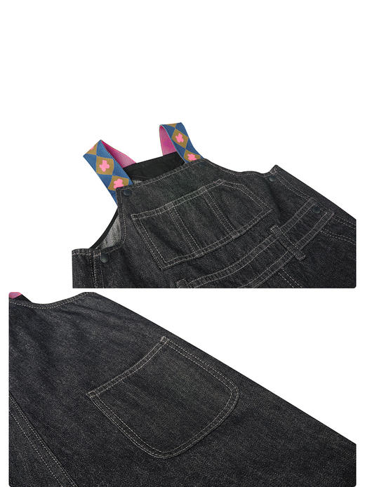 Jnby  25年春款  牛仔背带长裤  YP1E10930 商品图7