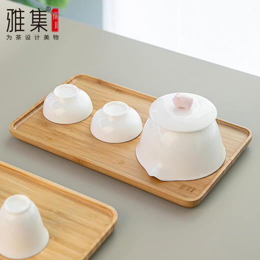 雅集茶具茶盘竹茶托盘25.5cm*15cm（长方） 商品图2