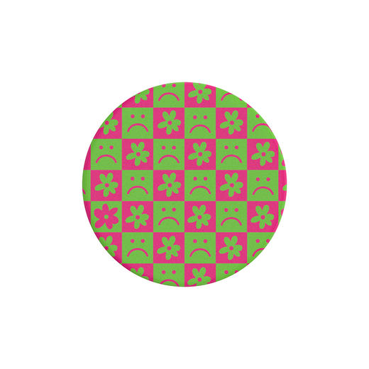 【POPGRIP泡泡骚】撞色棋盘 手机粘贴式气囊支架 Graphic平面系列 商品图1