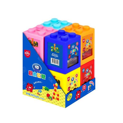【4D彩色积木罐软糖，随心搭建你的“糖果世界”~】4D积木儿童果汁软糖 35g组合罐装 儿童趣味益智 带玩具糖果礼物礼盒-QQ 商品图7