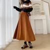 秋冬半身裙子高腰欧棉绒伞裙百搭垂感大码裙子秋季女长款小个子HLY 商品缩略图1