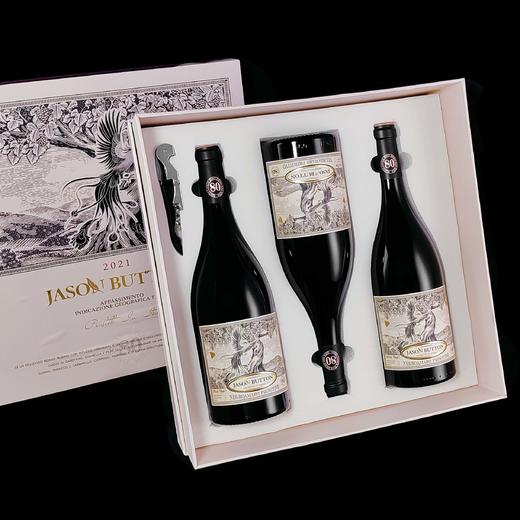 【意大利原瓶进口 80年老藤葡萄+枯藤法风干工艺酿造】杰森巴顿·梵雅兰卡红酒18%vol礼盒装 
750ml*3瓶/箱（默认送开瓶器） 商品图2