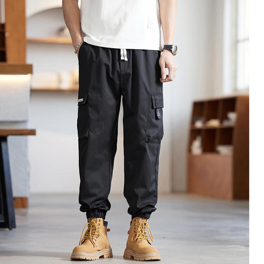 【DQ】大依优型大码男装工装休闲裤男宽松加大码简约百搭束脚长裤男士胖子潮流 商品图9