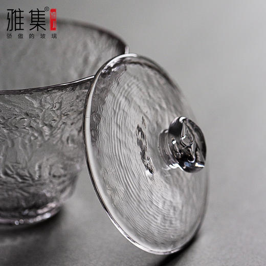 雅集茶具锤纹盖碗180ml（冰丝） 商品图2