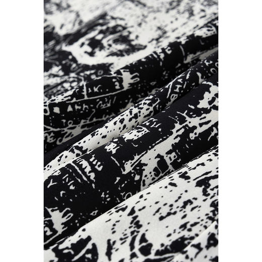 米思阳2026春季新款设计感定制印花半身裙潮流新中式气质裙子4979 商品图3