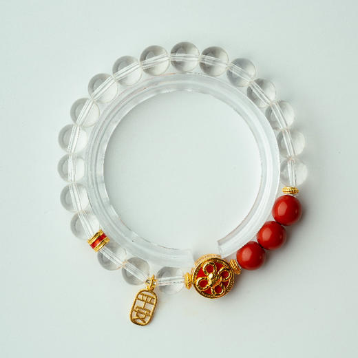 【来自寺庙的礼物】蛇年接好运时来运转·白水晶手串【女款】 商品图4