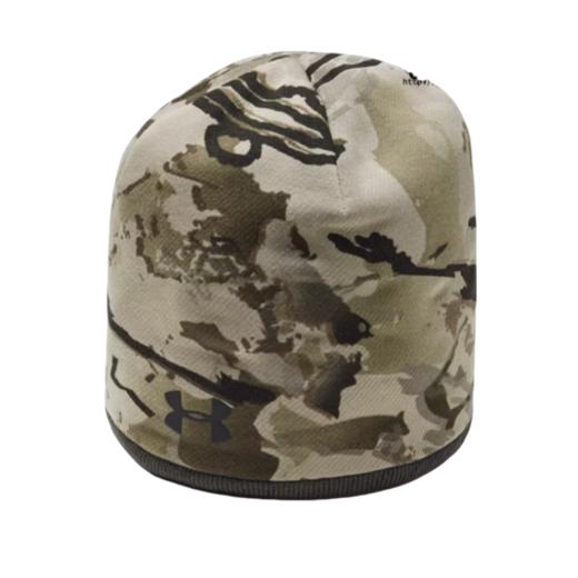 【均码，如无货将做退款】安德玛UA男款双面跑步滑雪帽运动保暖冷帽圆顶帽1343194-999 商品图0