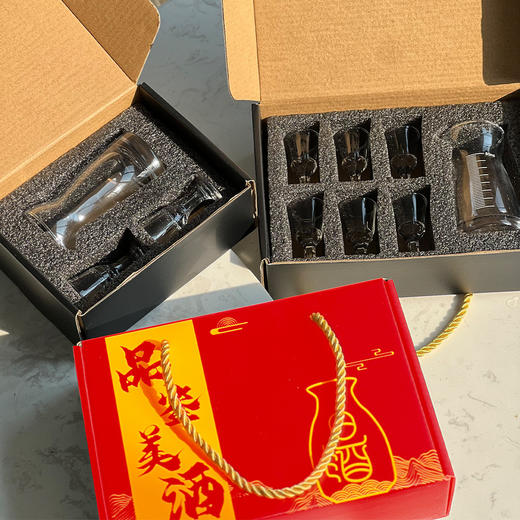 白酒杯酒具礼盒装家用子弹小酒杯白酒分酒器套装带刻度壶礼品 商品图1