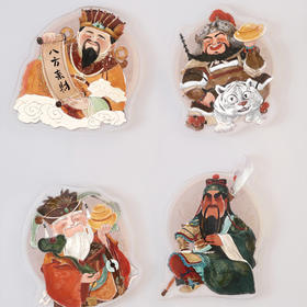 财神冰箱贴 融合中国传统文化元素与现代审美 居家装饰摆件