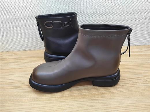 豪行秋冬新款23433037牛皮低跟复古休闲女靴单靴短靴 商品图2