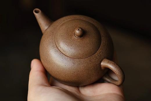 90年代桃花泥明式水平壶紫砂壶约105ml 商品图1