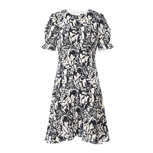 EITIE爱特爱夏季新款印花时尚气质显瘦连衣裙7707425 商品图5