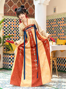 【重回汉唐长安乐】直领对襟衫交窬裙改良背子唐制汉服女款秋冬