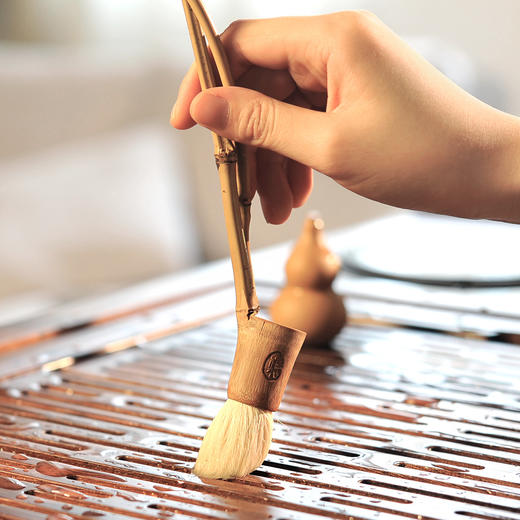 雅集茶具白毛竹枝养壶笔 商品图3