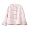VIMAGE纬漫纪浅粉色新中式盘扣圆领直筒舒适短外套2025春季新款V2303903 商品缩略图6
