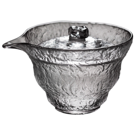 雅集茶具锤纹盖碗180ml（冰丝）