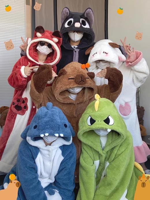 【冬季珊瑚绒睡衣】加厚加绒 冬天睡袍长款 学生闺蜜法兰绒浴袍 家居服  商品图0