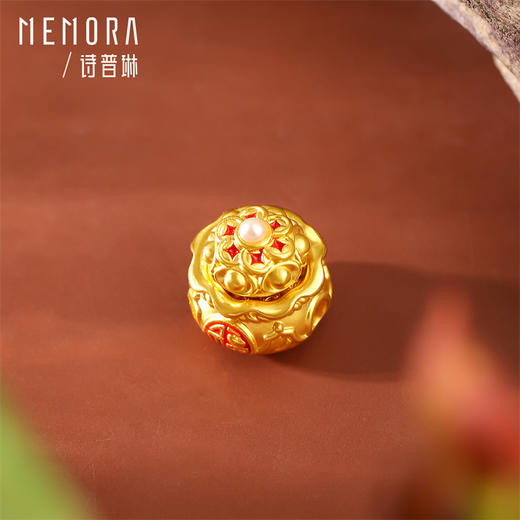 钱袋子转运珠 国潮黄金足金新中式转运珠女士礼物MEMORA诗普琳HP835601、HP835501 商品图5