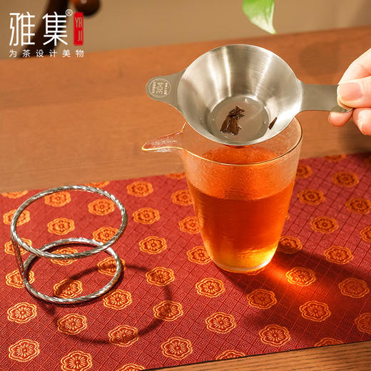 雅集组合锤纹冰点公道杯180ml套装（带双耳茶隔） 商品图6