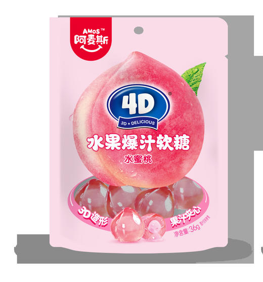 【好吃又好玩，4D积木糖！】阿麦斯4D积木果汁夹心软糖45g 儿童零食 好吃橡皮糖摆摊-QQ 商品图5