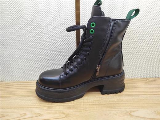 豪行秋冬新款豪行秋冬新款22439266牛皮中跟时尚休闲女靴单靴短靴牛皮中跟时尚休闲女靴单靴短靴 商品图1