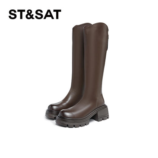 星期六时尚百搭厚底长筒靴SSC3117626 商品图7