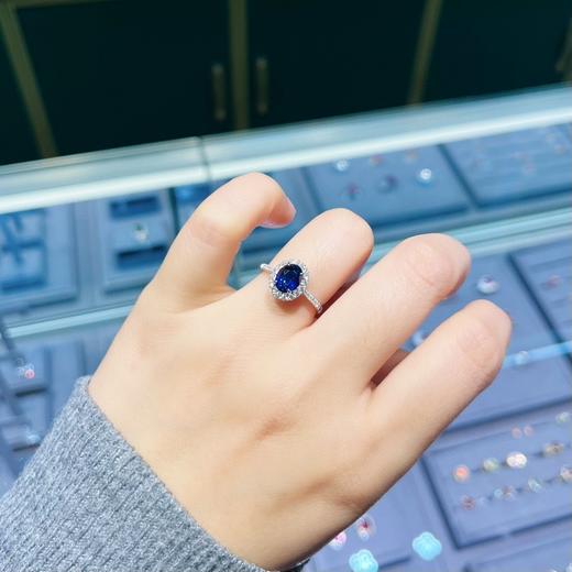 1.71ct刻面蓝宝石戒指 商品图3