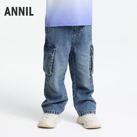 男童全腰长裤春季新款安奈儿童装实体店同款XB516553