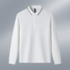 【含桑蚕丝】罗蒙男士春秋长袖polo衫男商务时尚舒适翻领百搭长袖t恤男 商品缩略图5